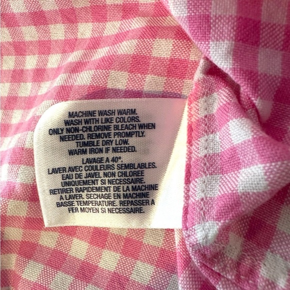 Ralph Lauren Boy’s Pink Gingham Button Down sz 4 - Picture 9 of 10